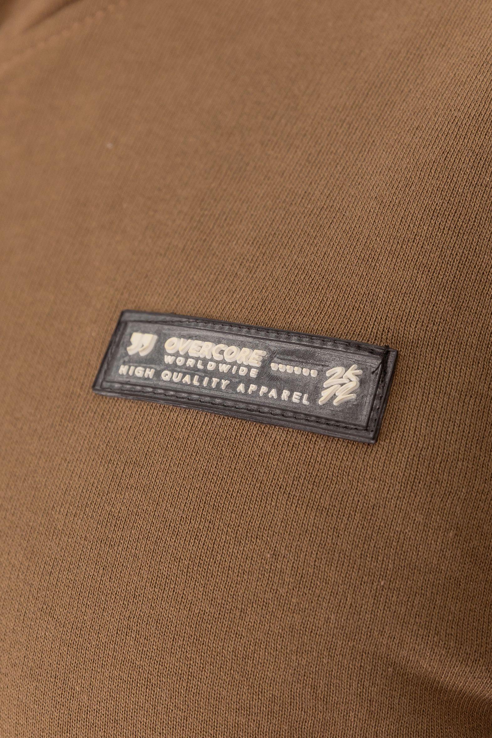 Poleron Full Zipper Fleece Carg  Café Overcore-3