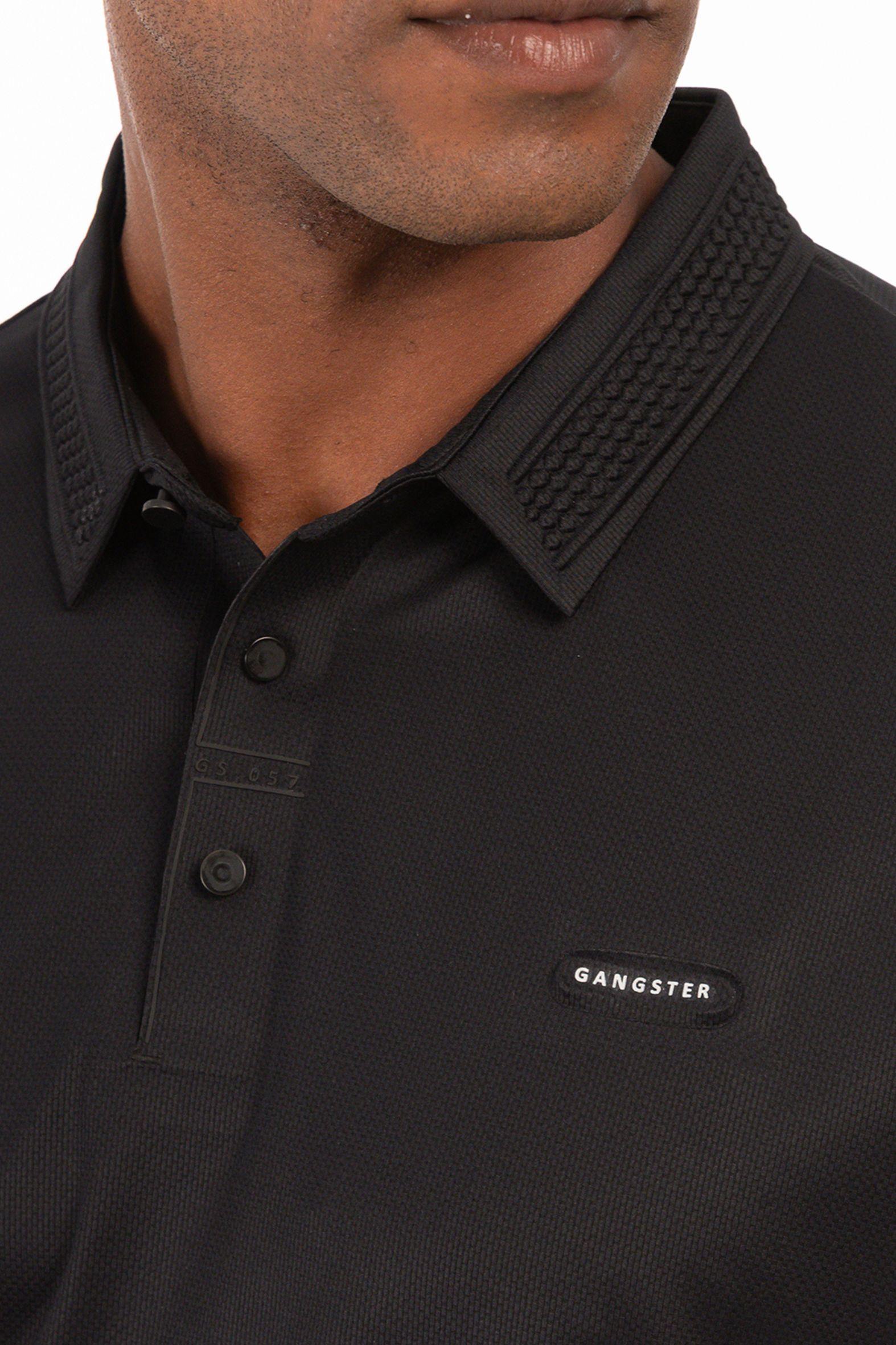 Polera Polo Poliamida Columbia Negro-2