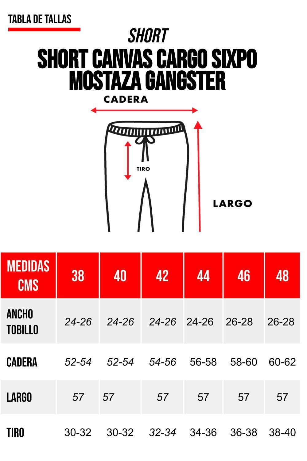 Short Canvas Cargo Sixpo Mostaza Gangster-0