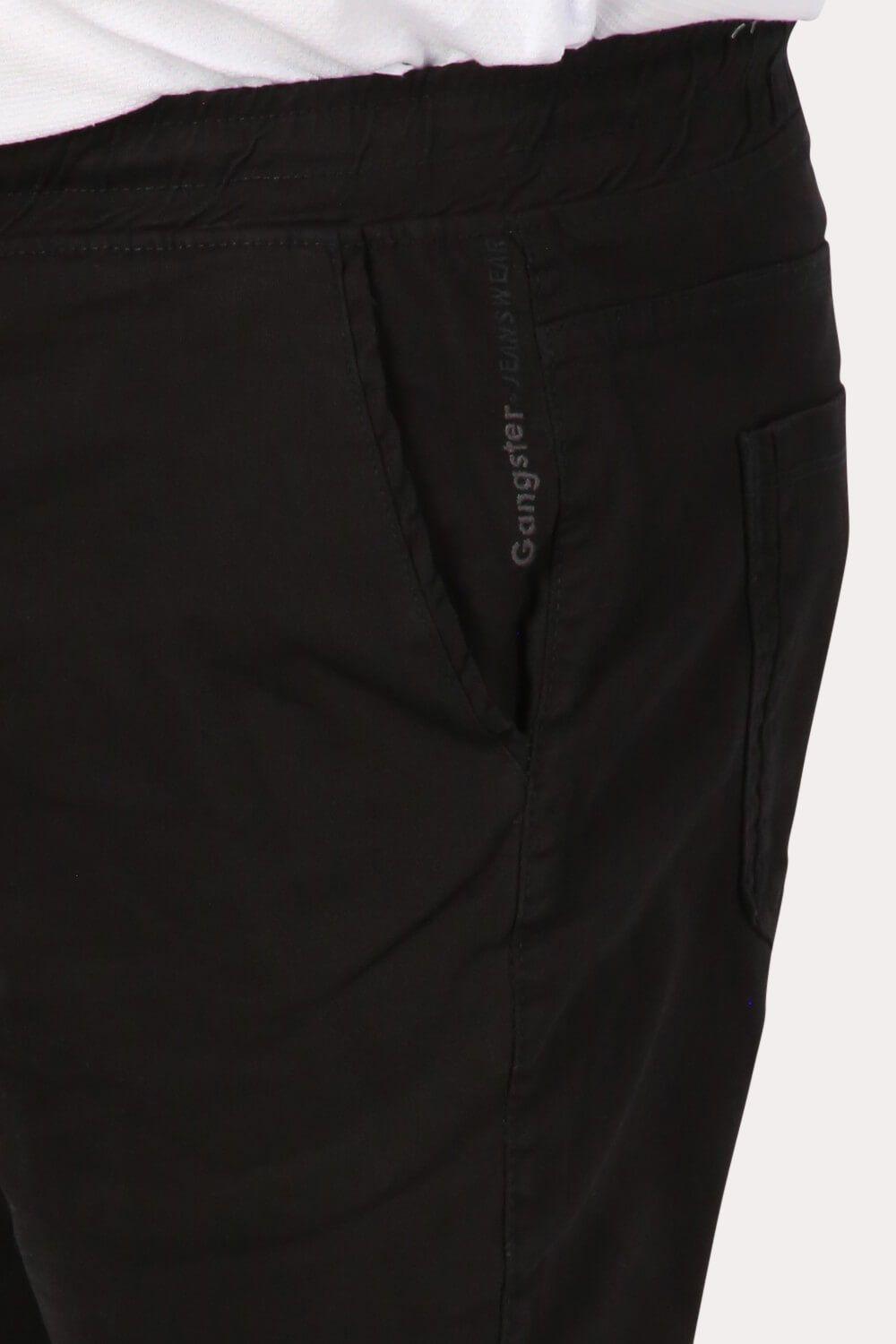 Plus Pantalon Jogger Canvas 0 Negro Gangster-2