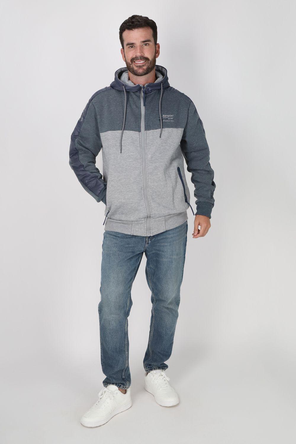 Poleron Full Zipper Toasty Gris Gangster-3