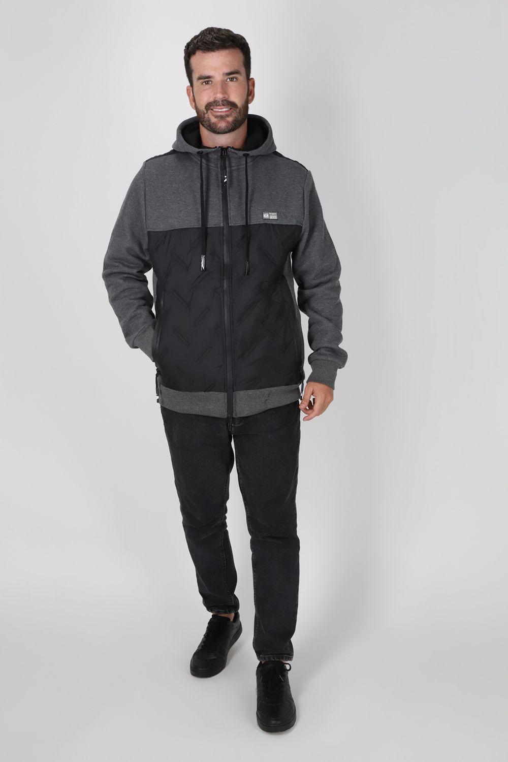 Chaqueta Híbrida Sintesis Gris Gangster-3