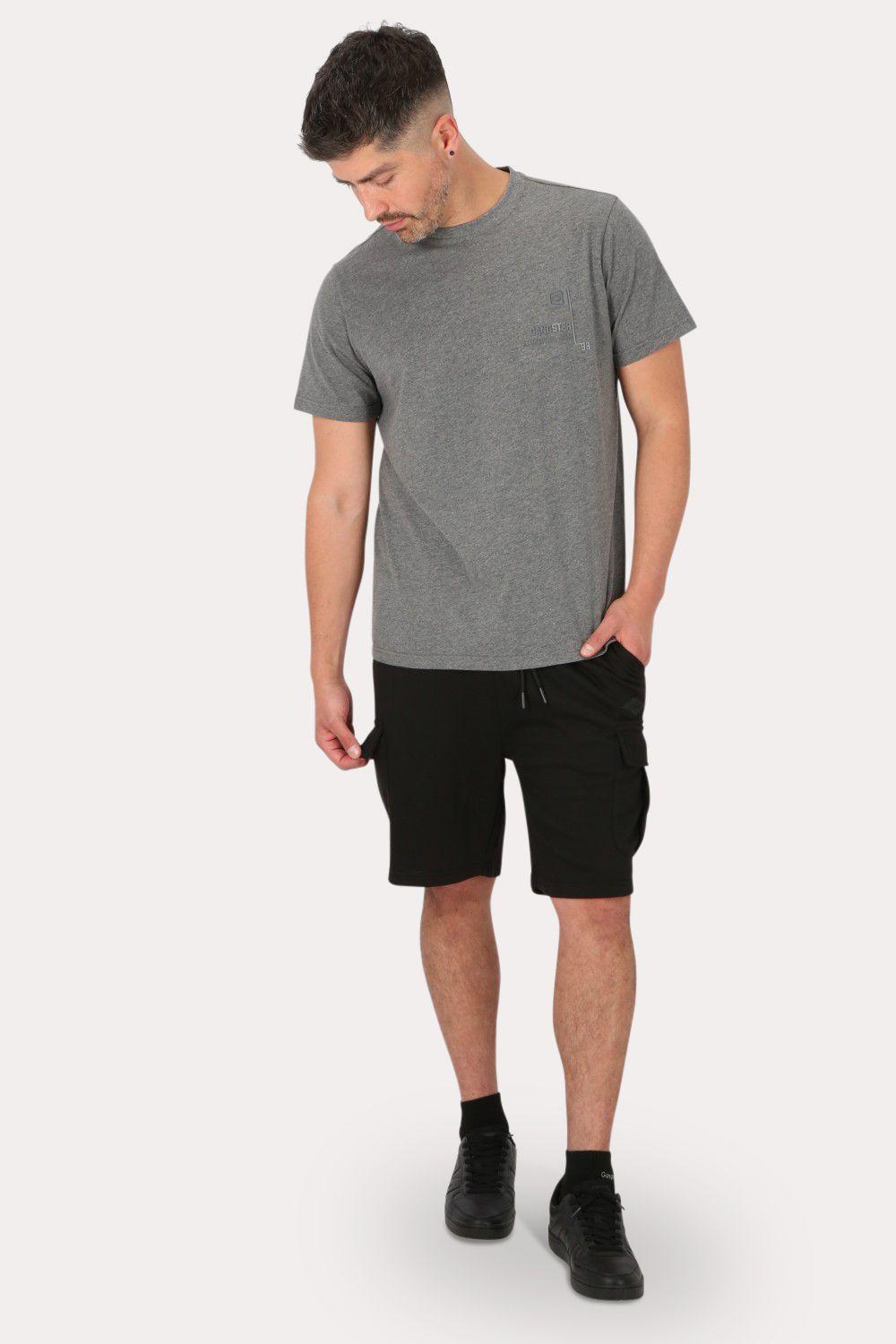 Polera Mc Básica  Arpoa Gris Gangster-3