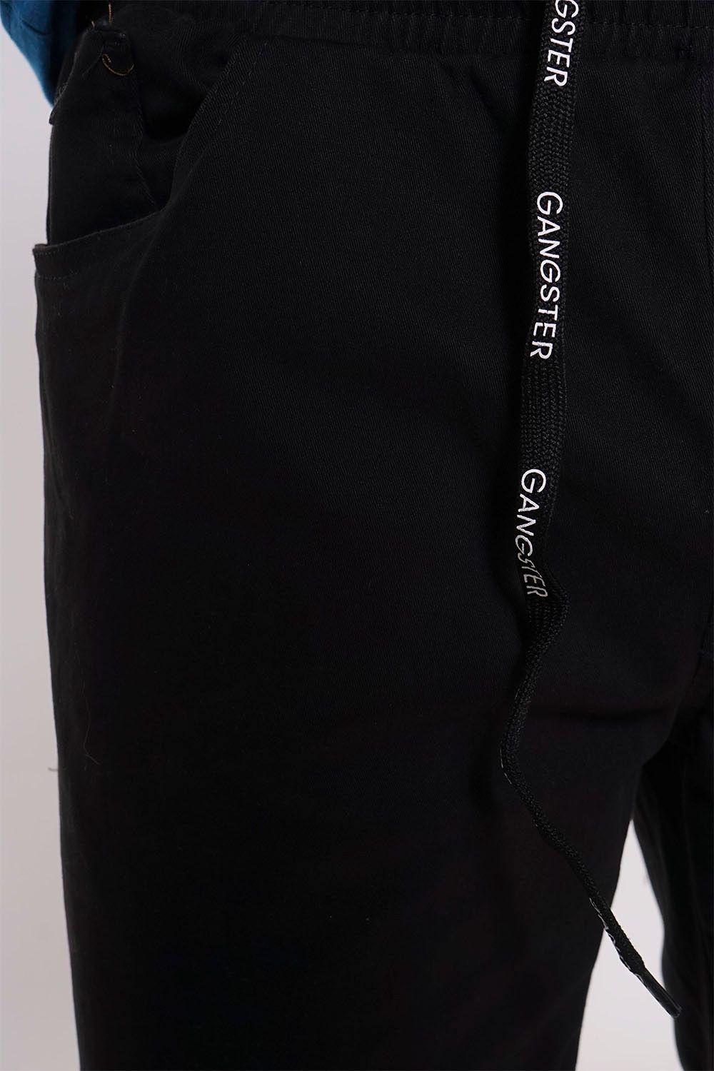 Short Canvas Liso Negro Gangster-2