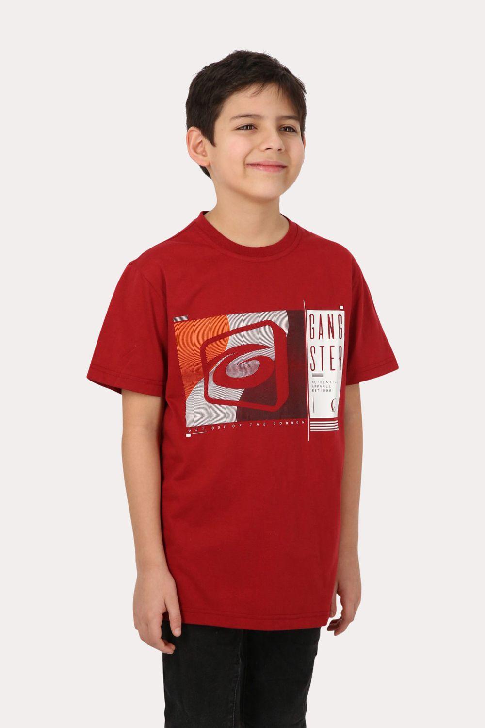 Teen Polera Mc Básica  Saco Rojo Gangster-0