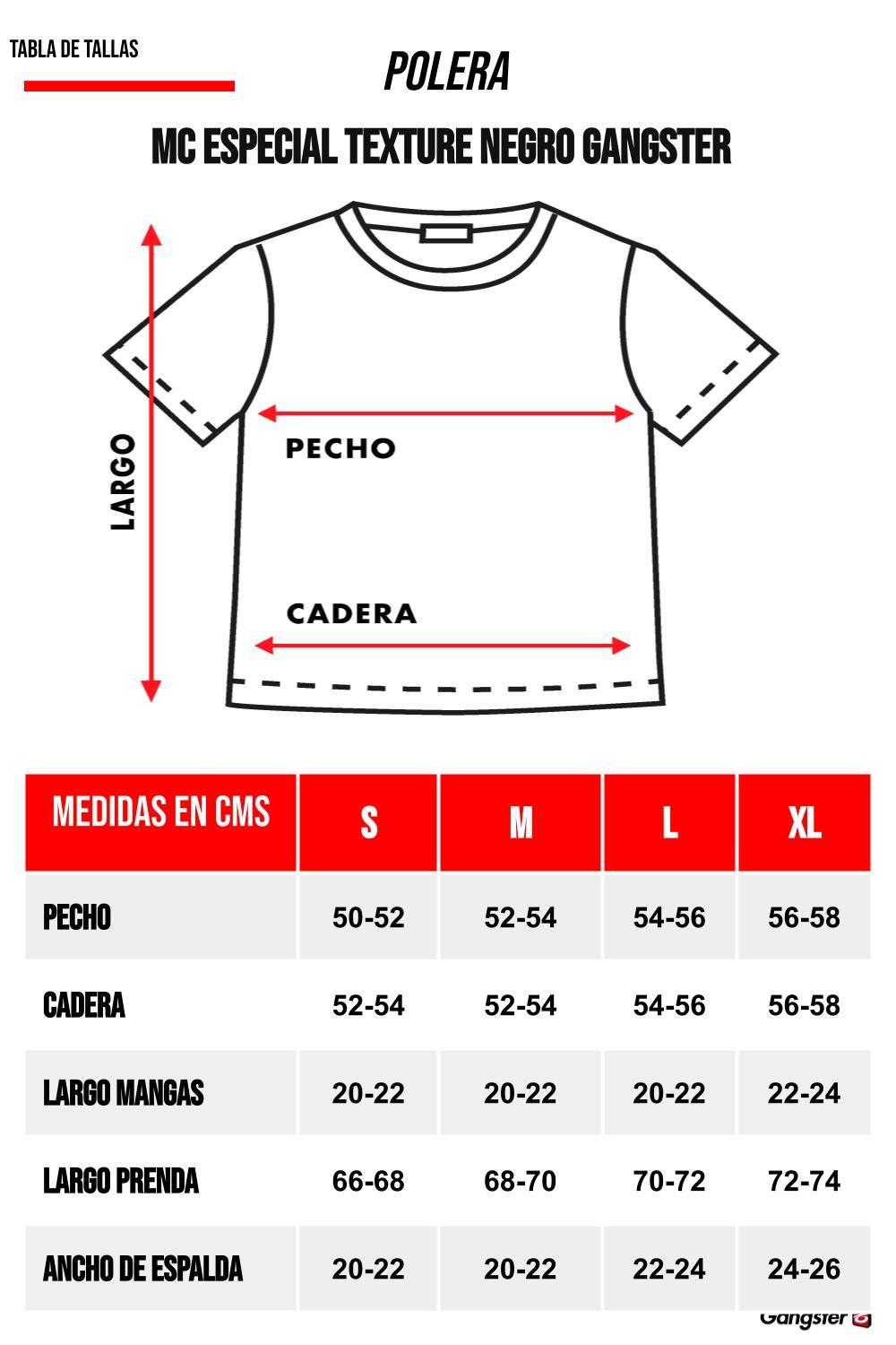 Polera Mc Especial Texture Negro Gangster-5