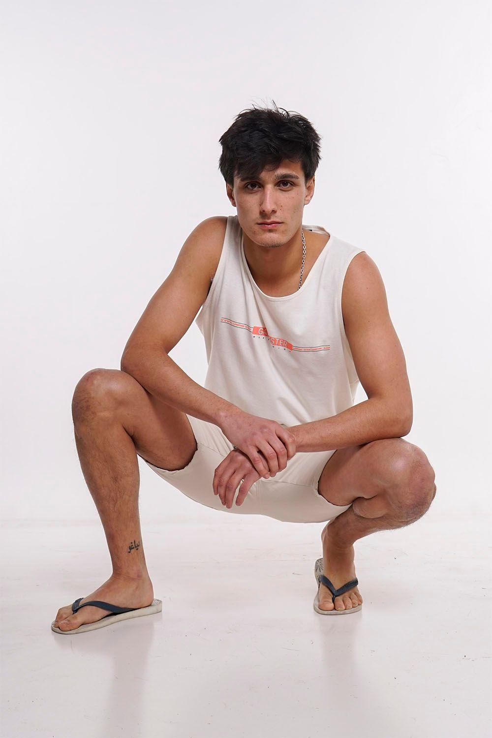 Short Canvas Liso Beige Gangster-3