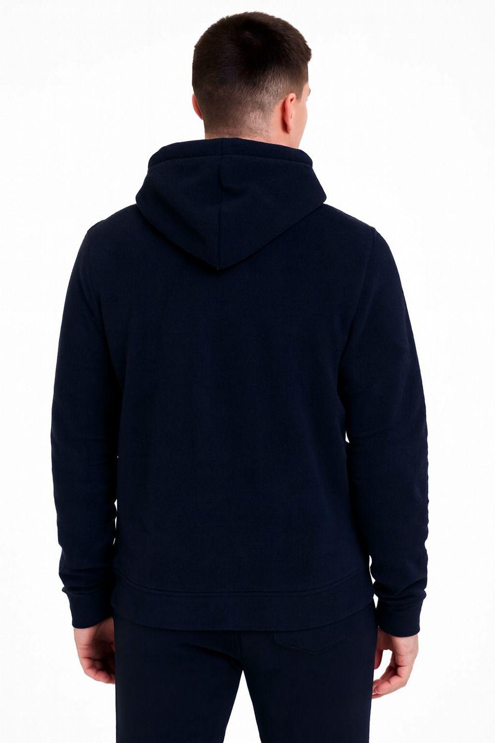 Polerón Full Zipper Fleece Shagy Azul Marino-1