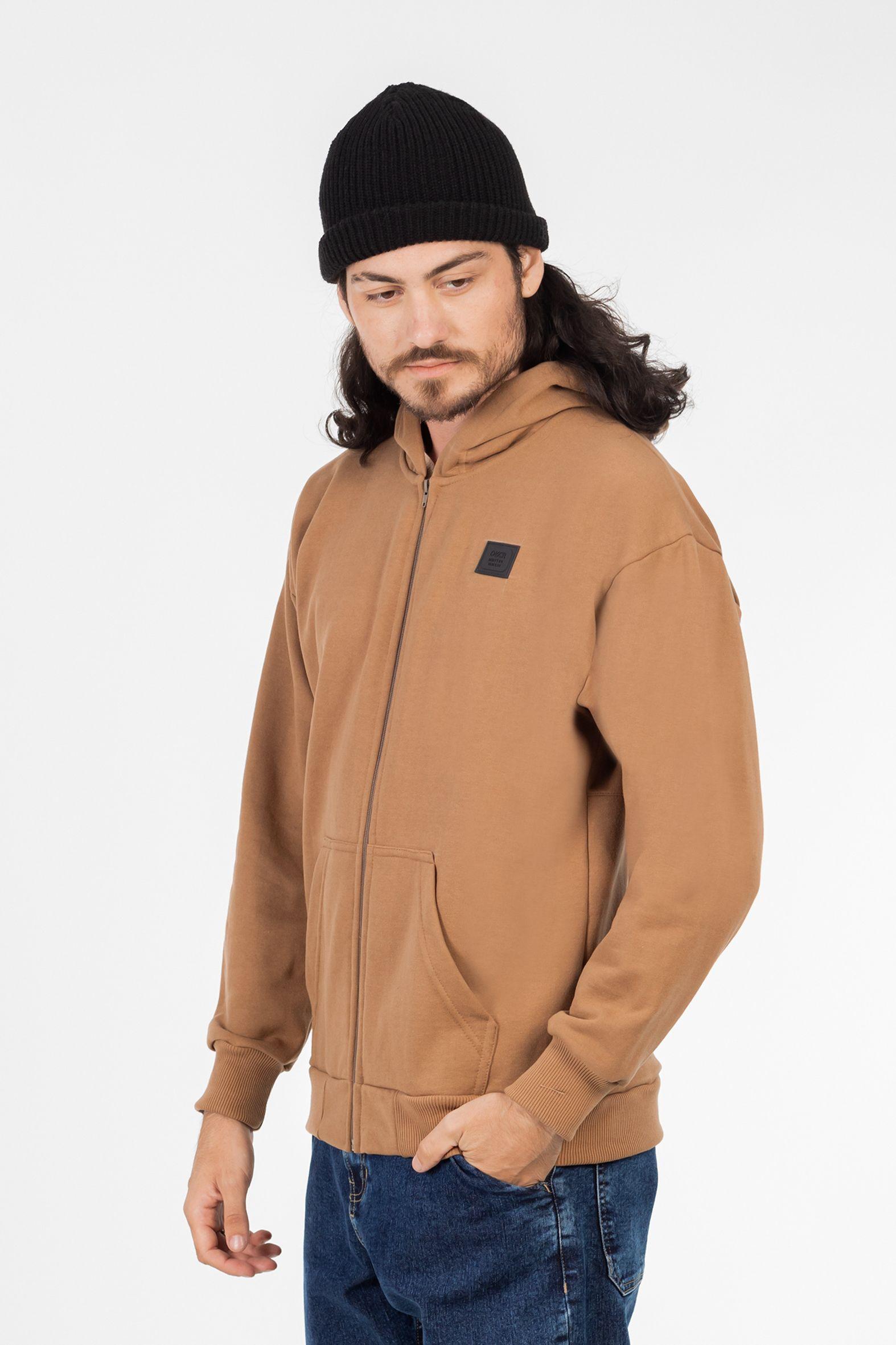 Poleron Full Zipper Fleece Nolus  Beige Overcore-2