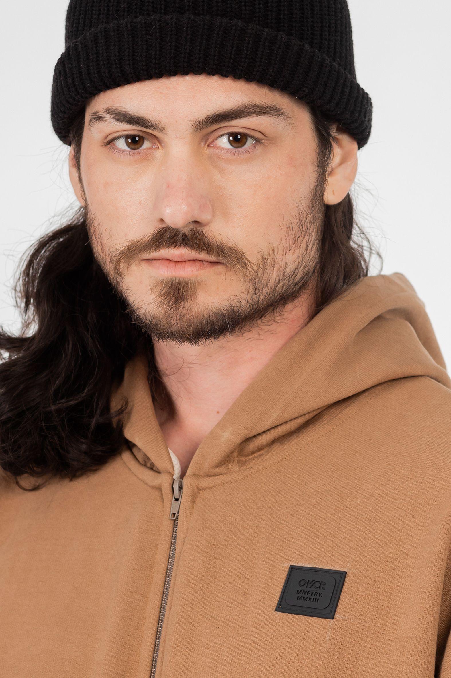 Poleron Full Zipper Fleece Nolus  Beige Overcore-3