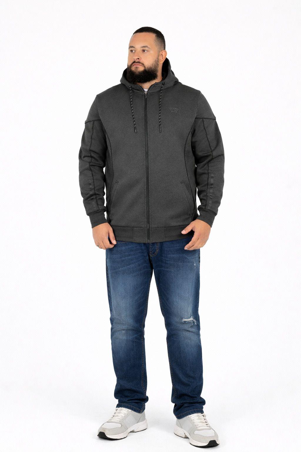 Plus Poleron Fullzipper Join Grafito-3