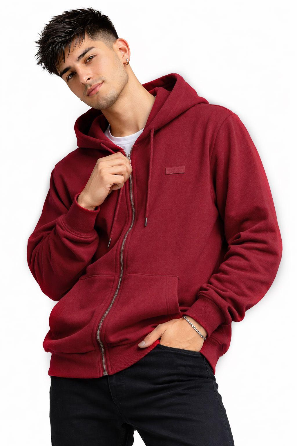 Poleron Fullzipper Passage Rojo-0