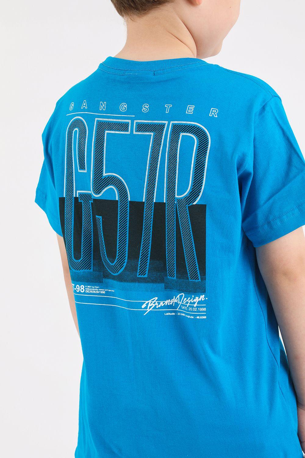 Teen Polera Mc Básica Lagoon Azul Gangster-2