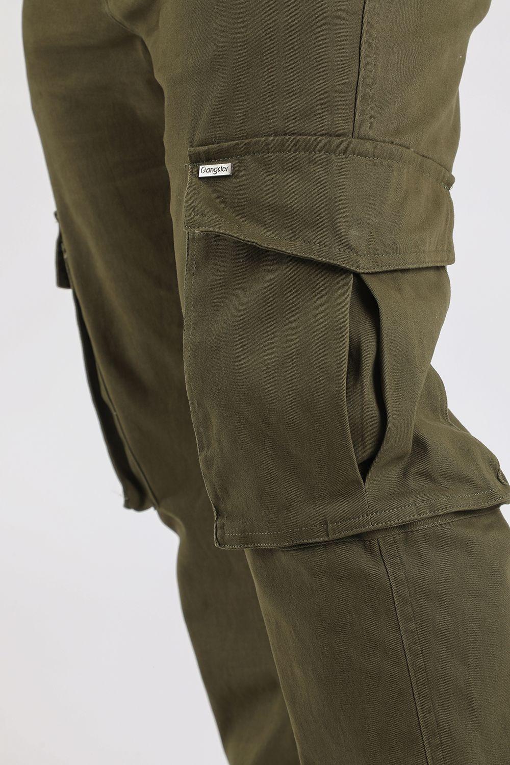Pantalon Jogger Canvas Tradicional Verde Gangster-2
