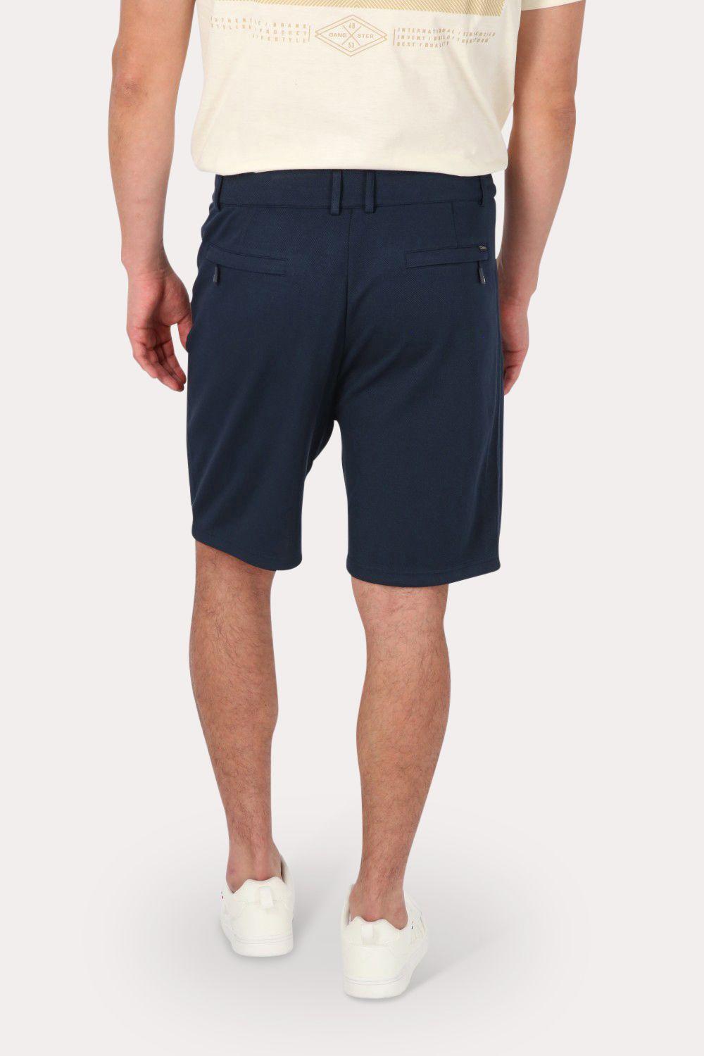 Short Bermuda Jogger Liso Comfort Azul Gangster-1