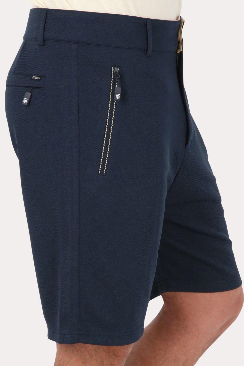 Short Bermuda Jogger Liso Comfort Azul Gangster-2