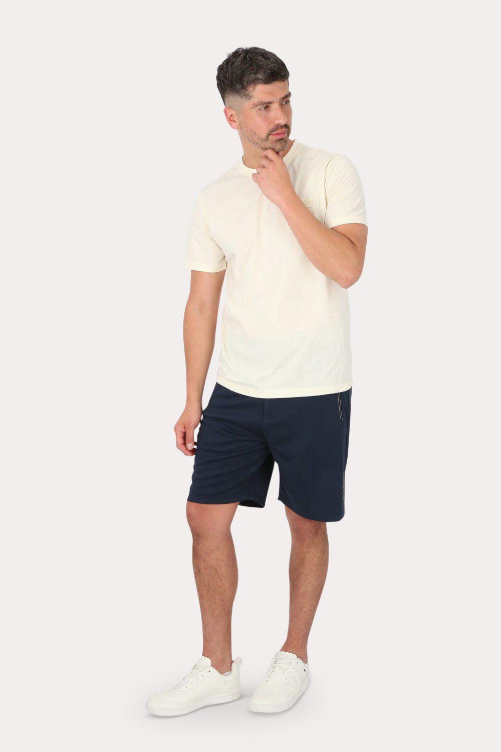 Short Bermuda Jogger Liso Comfort Azul Gangster-3