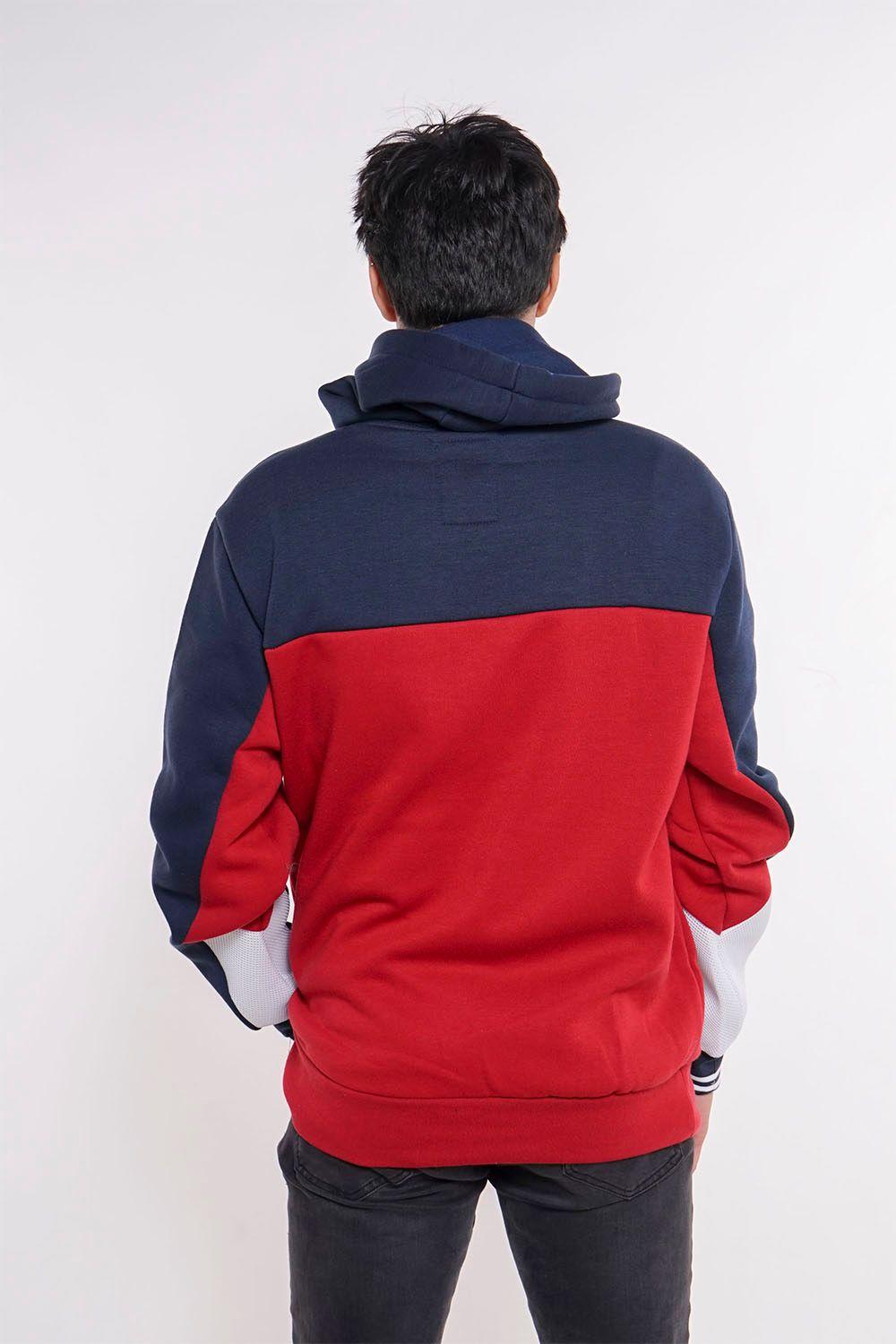 Polerón Hoodie Fleece Locked Azul Gangster-1