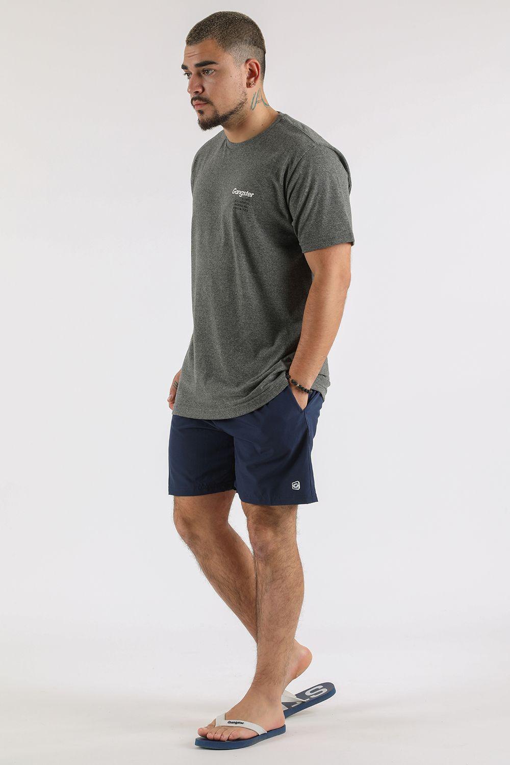 Polera Mc Básica Iconic Gris Gangster-3