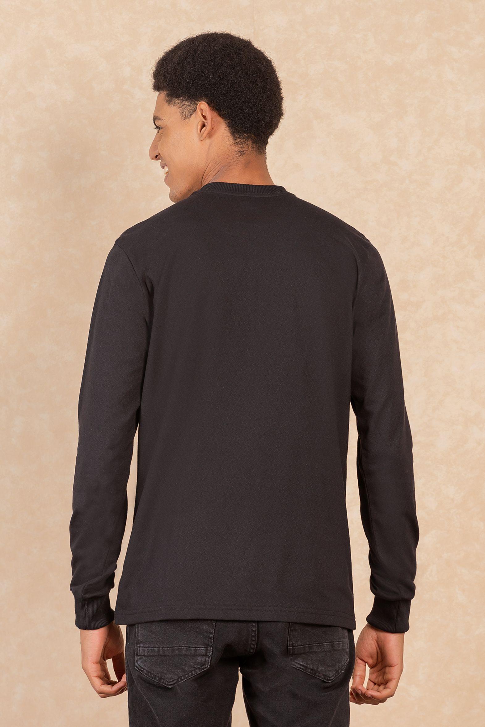 Polera Ml Basica Core Negro Gangster-1