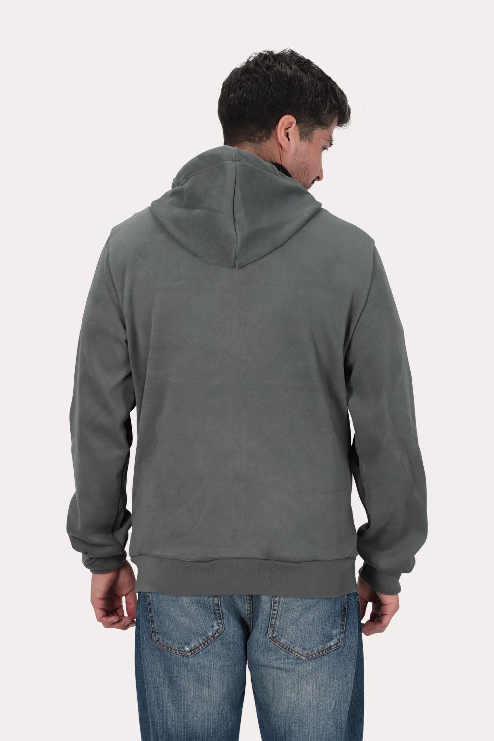 Poleron Full Zipper Polarix Grafito Gangster-1