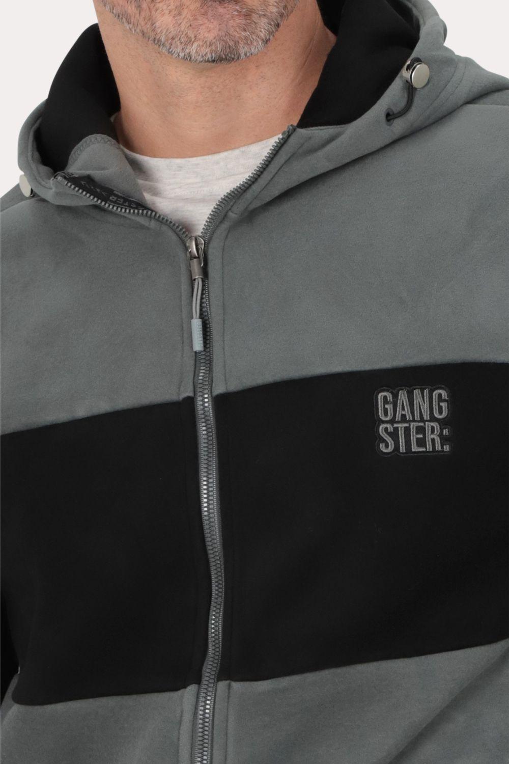 Poleron Full Zipper Polarix Grafito Gangster-2