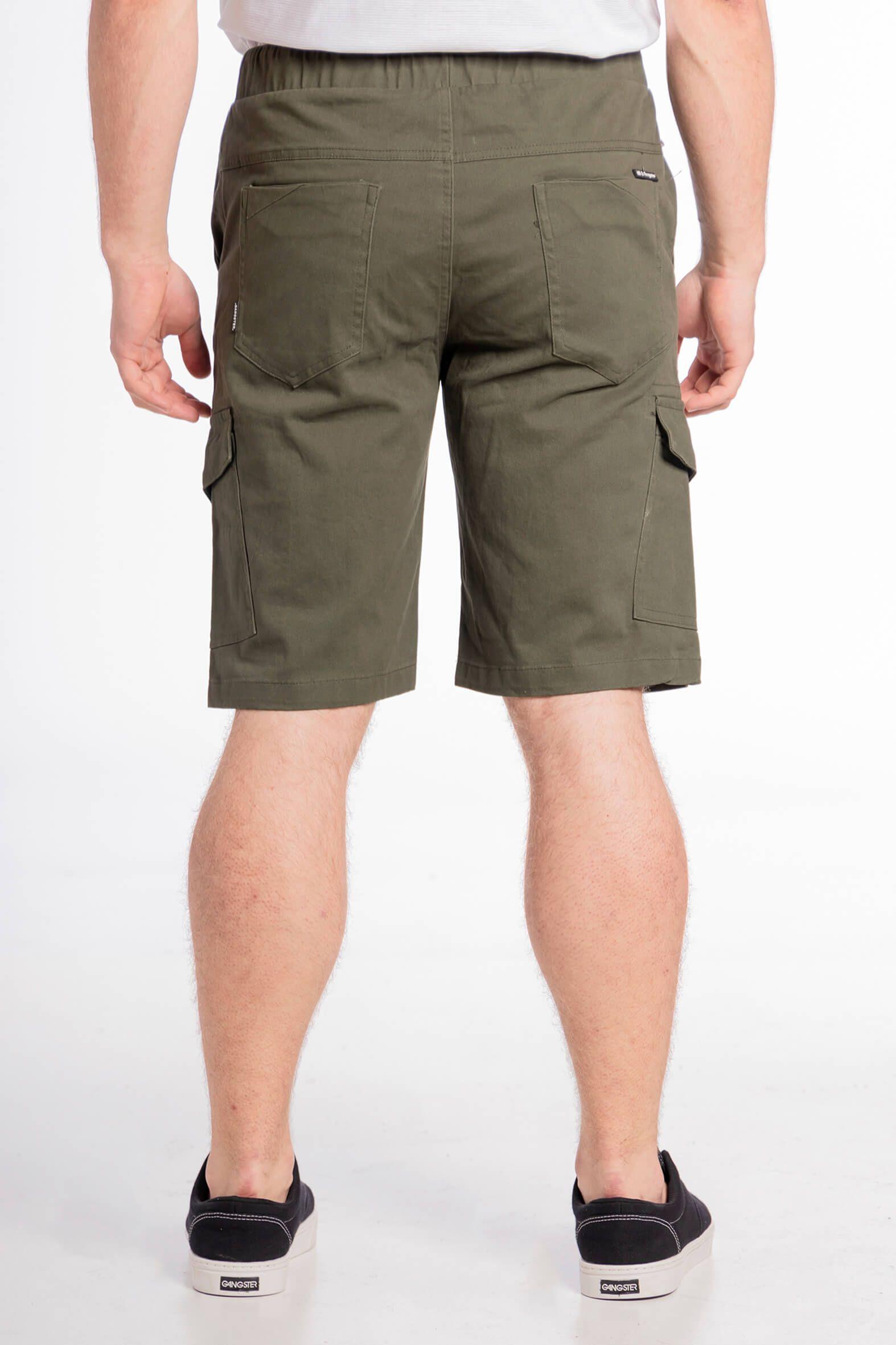 Short Canvas Cargo Carpenter Verde Gangster-2