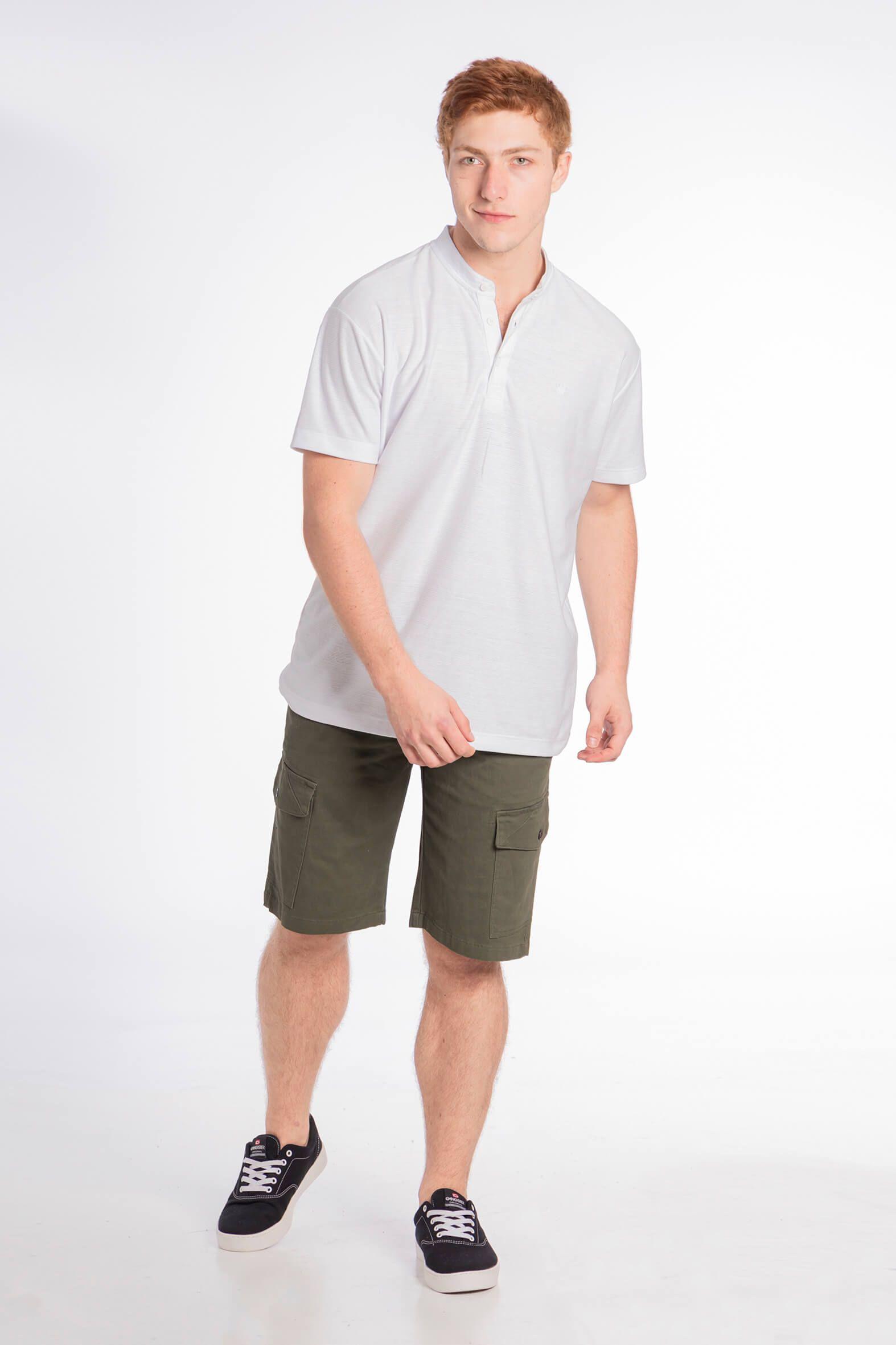 Short Canvas Cargo Carpenter Verde Gangster-4