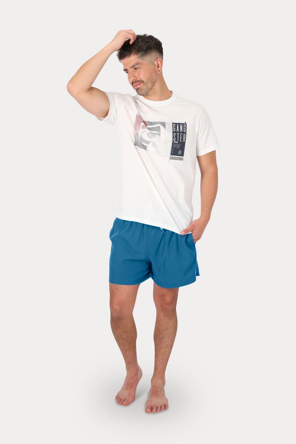 Traje Baño Volley Traje Baño Solid Azul Gangster-3