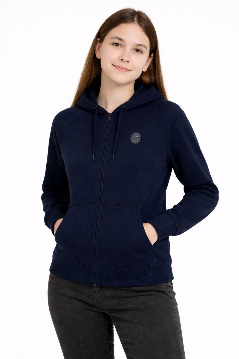 Polerón Full Zipper Fleece Warm Azul Marino-0
