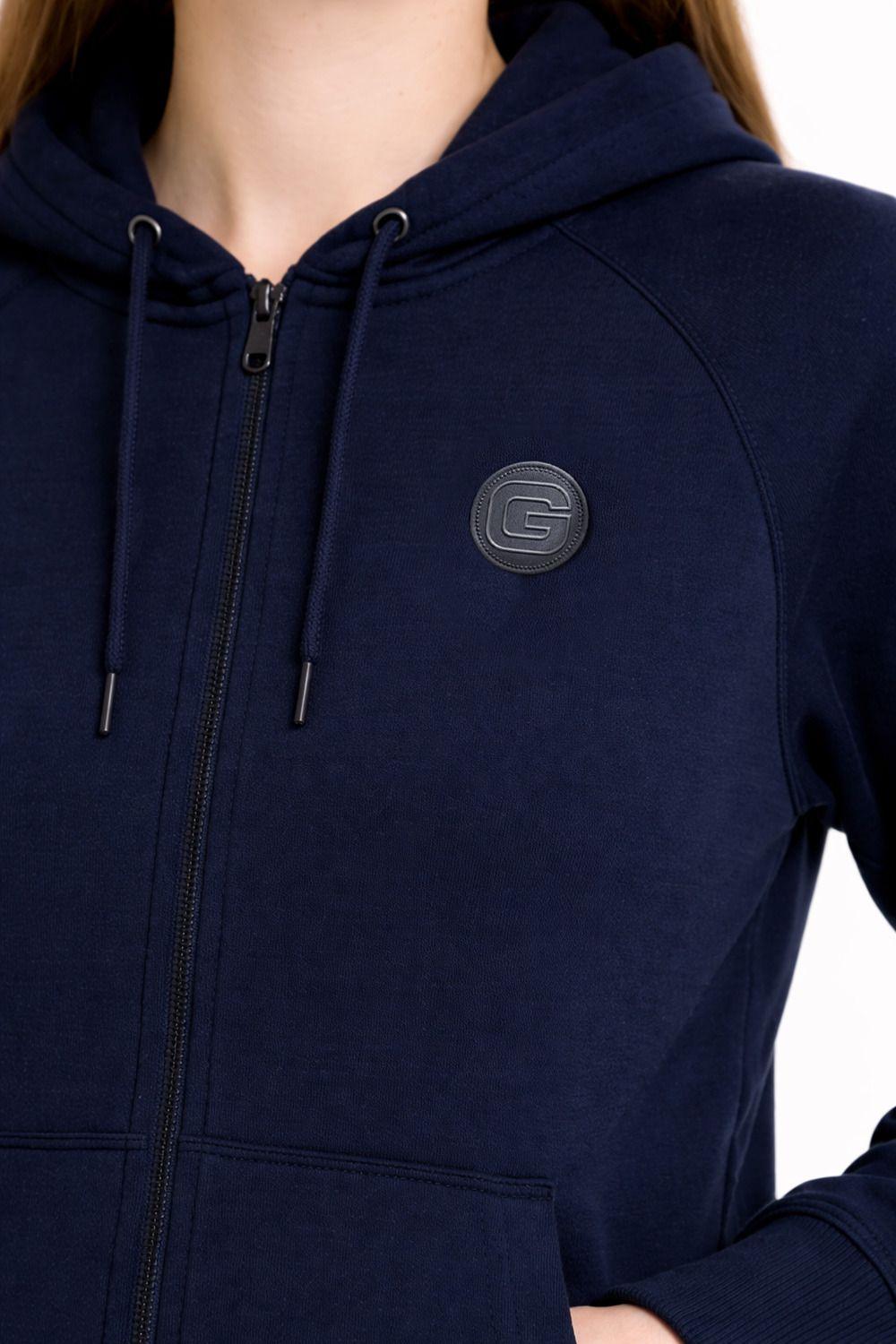 Polerón Full Zipper Fleece Warm Azul Marino-2