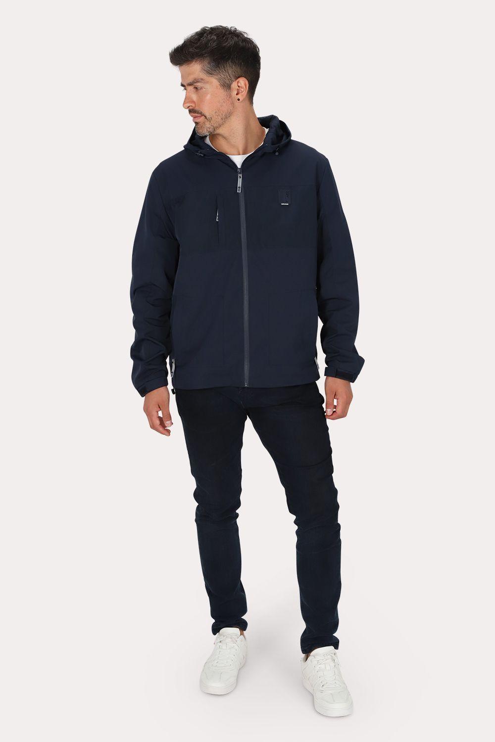 Cortaviento Reversible Boreal Azul Marino Gangster-3
