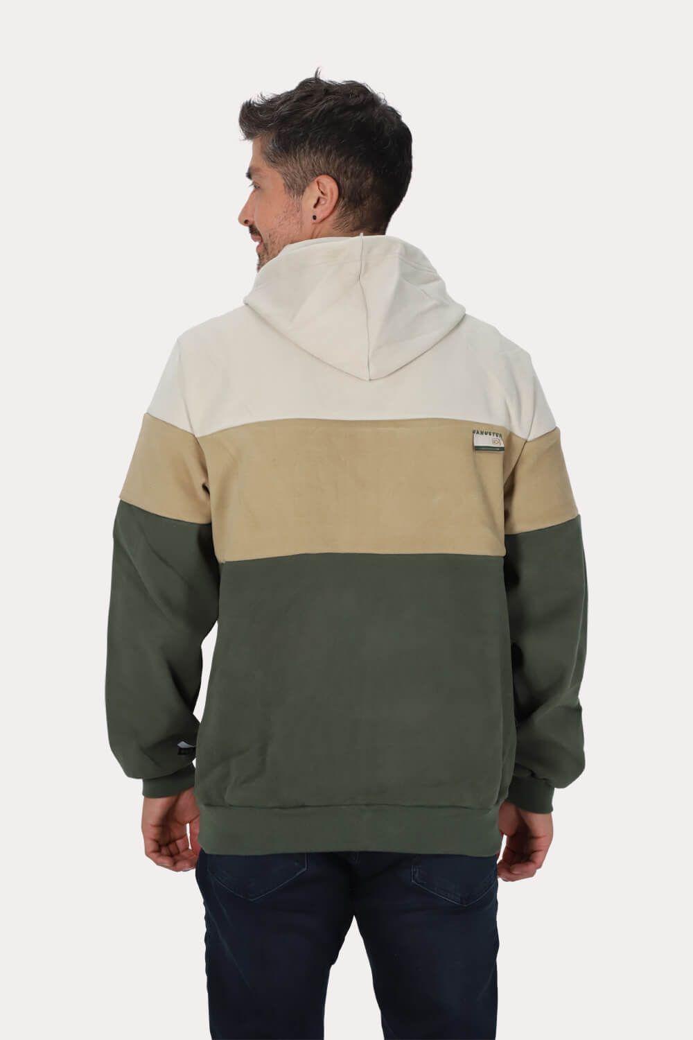 Poleron Full Zipper Peachy Verde Gangster-1