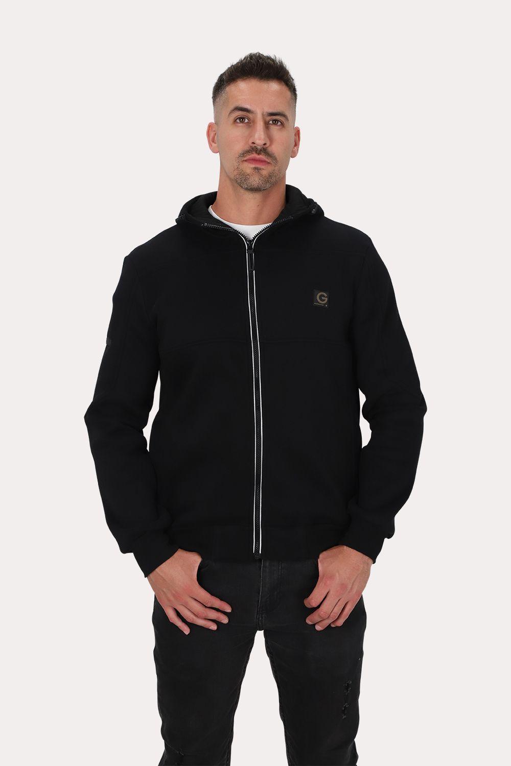 Poleron Full Zipper Fleece Posted Negro Gangster-0