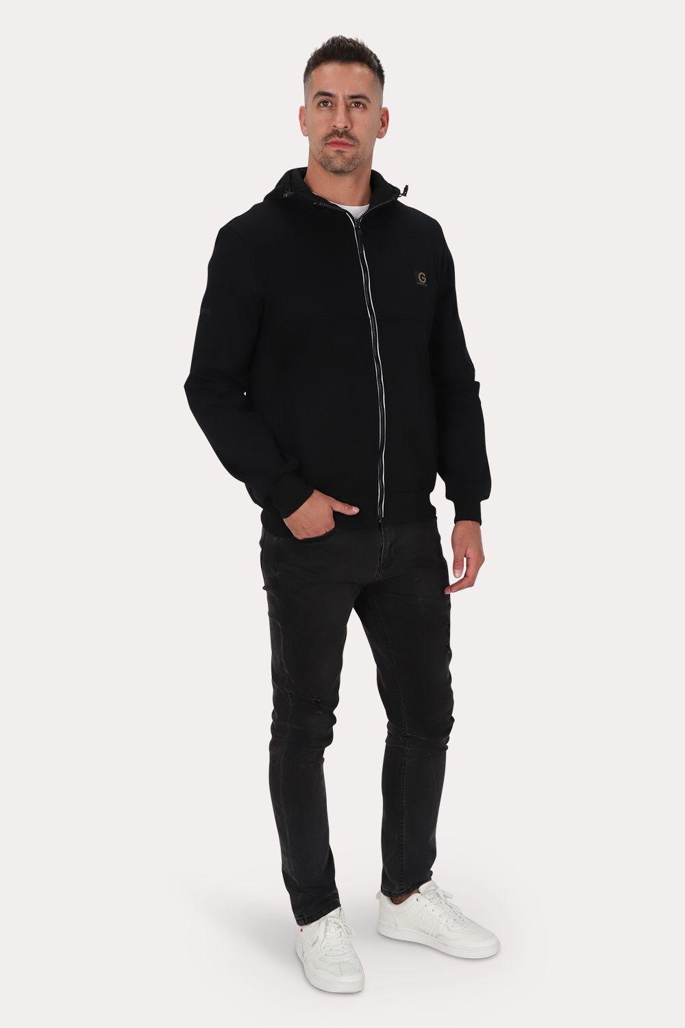Poleron Full Zipper Fleece Posted Negro Gangster-3