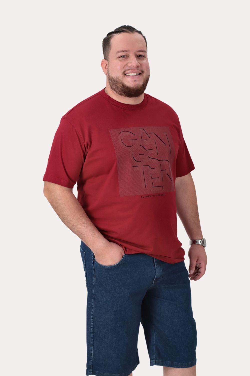 Plus Polera MC Basica Pacific Rojo-0