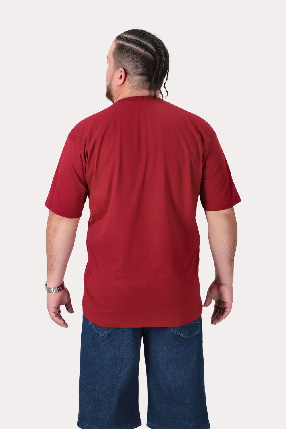 Plus Polera MC Basica Pacific Rojo-1
