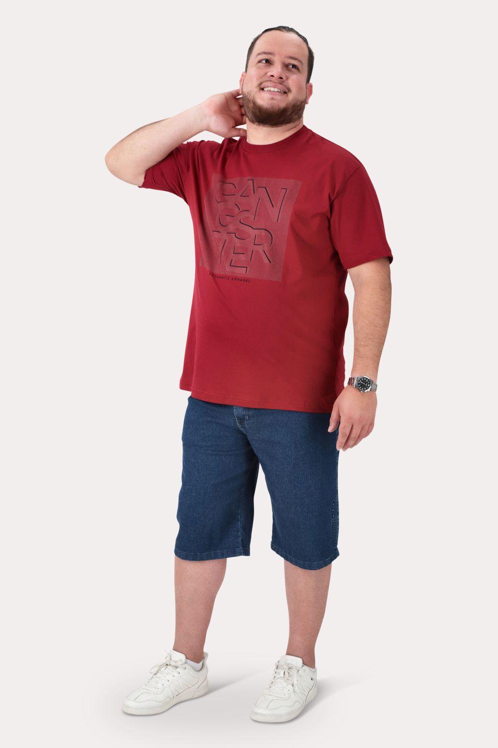 Plus Polera MC Basica Pacific Rojo-3