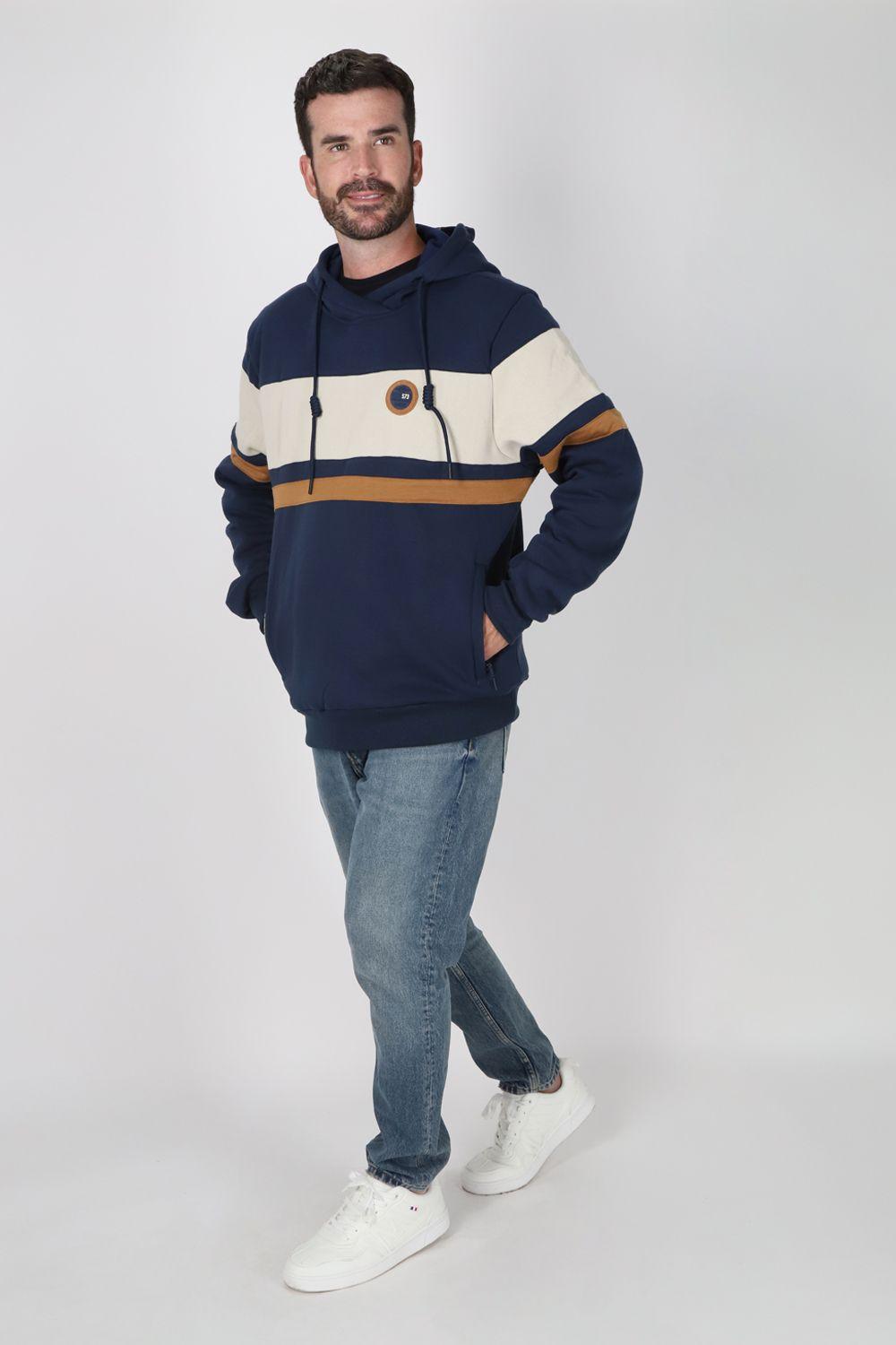 Poleron Hoodie Bliss Azul Gangster-3