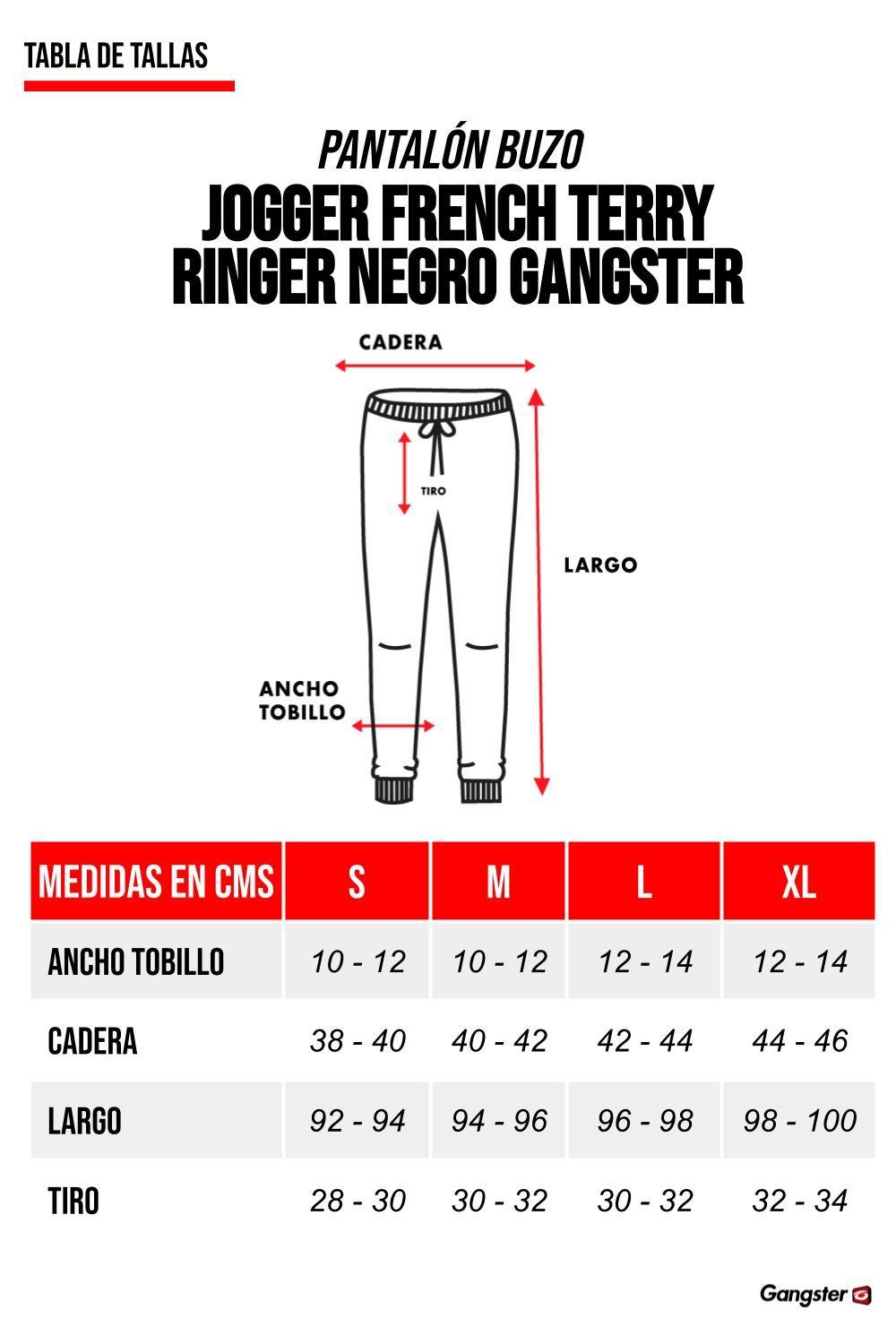 Buzo Ringer Negro Gangster-5