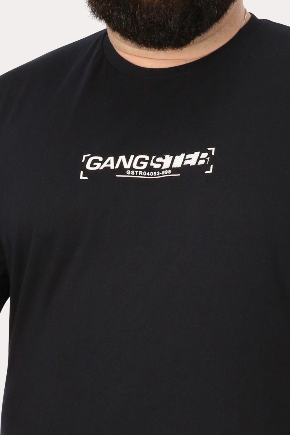 Plus Polera Mc Básica Radiance Negro Gangster-2
