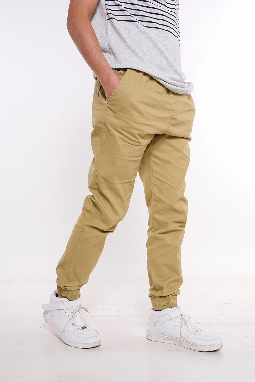 Pantalon Jogger Canvas Over Kaki Gangster-0
