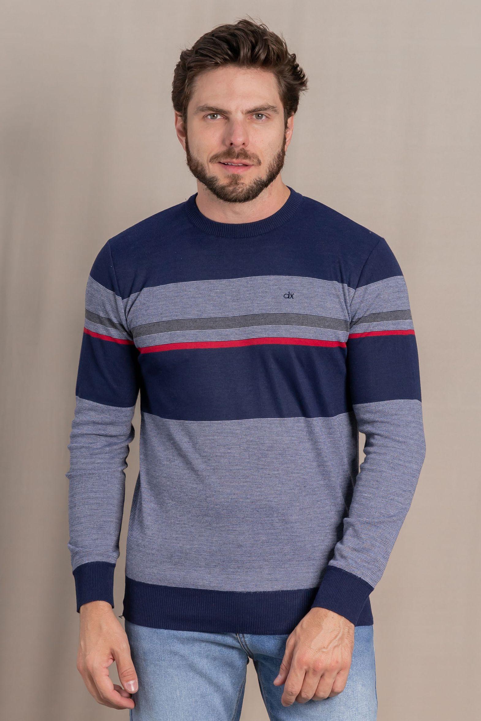 Chaleco  Liviano Striped Azul  Gangster-0