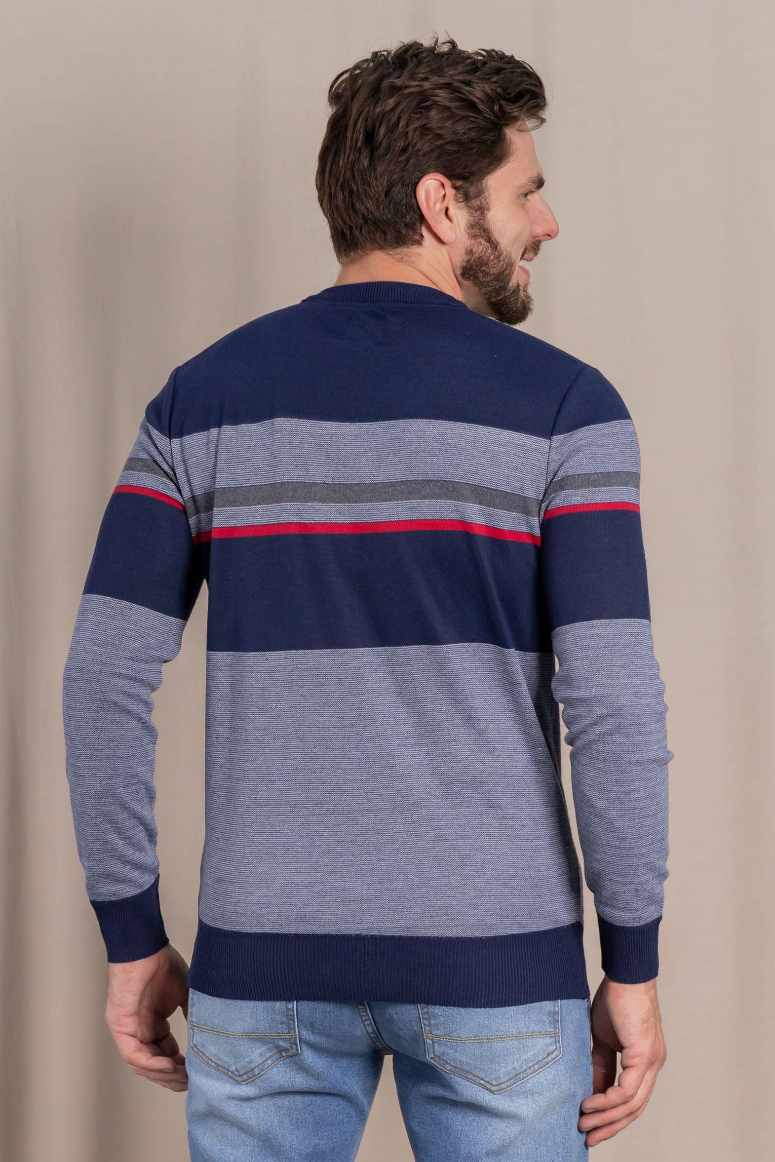 Chaleco  Liviano Striped Azul  Gangster-1