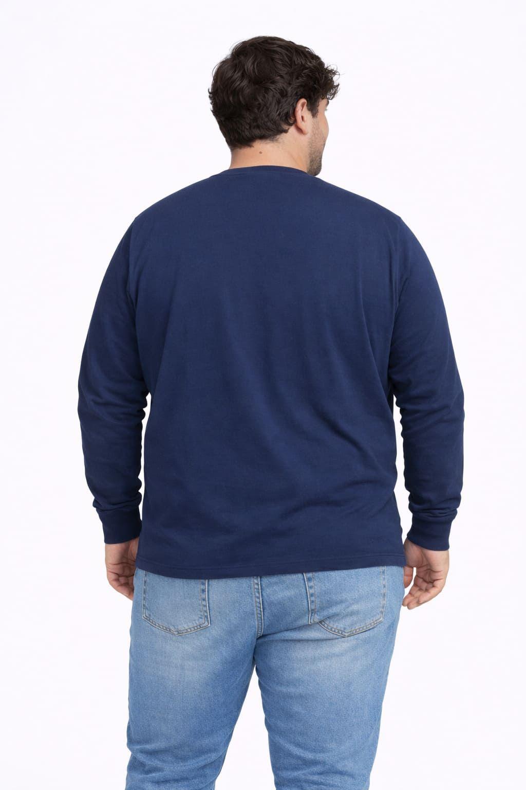 Plus Polera ML Field Azul Marino-1