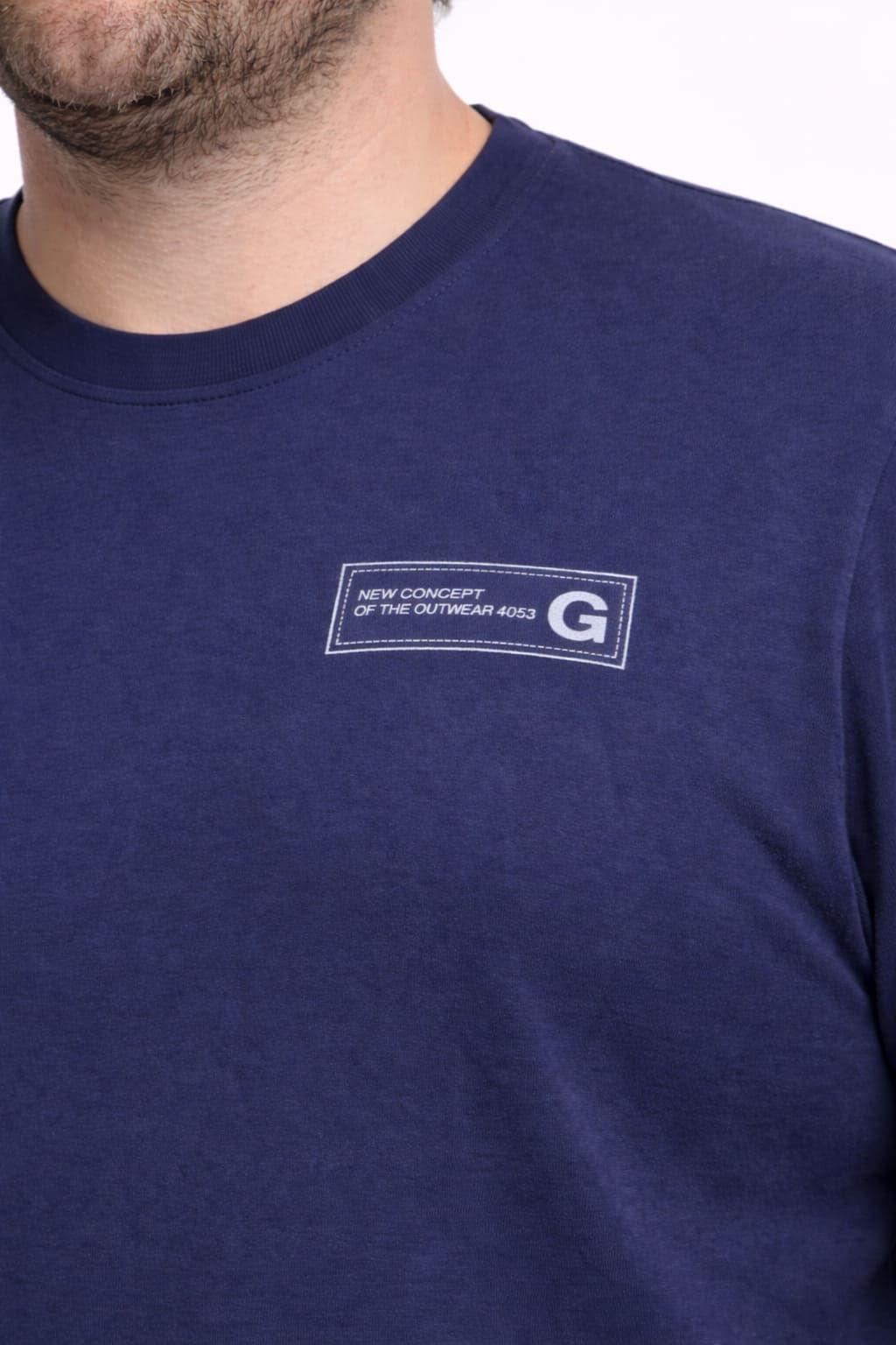 Plus Polera ML Field Azul Marino-3