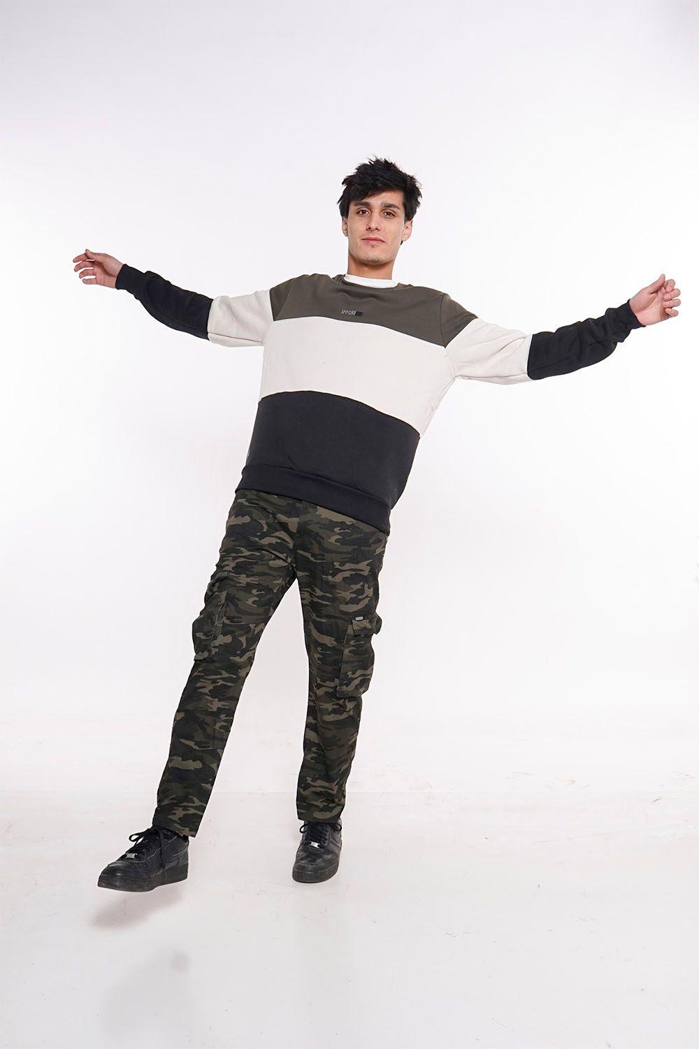 Polerón Crew Fleece Core Verde Gangster-2