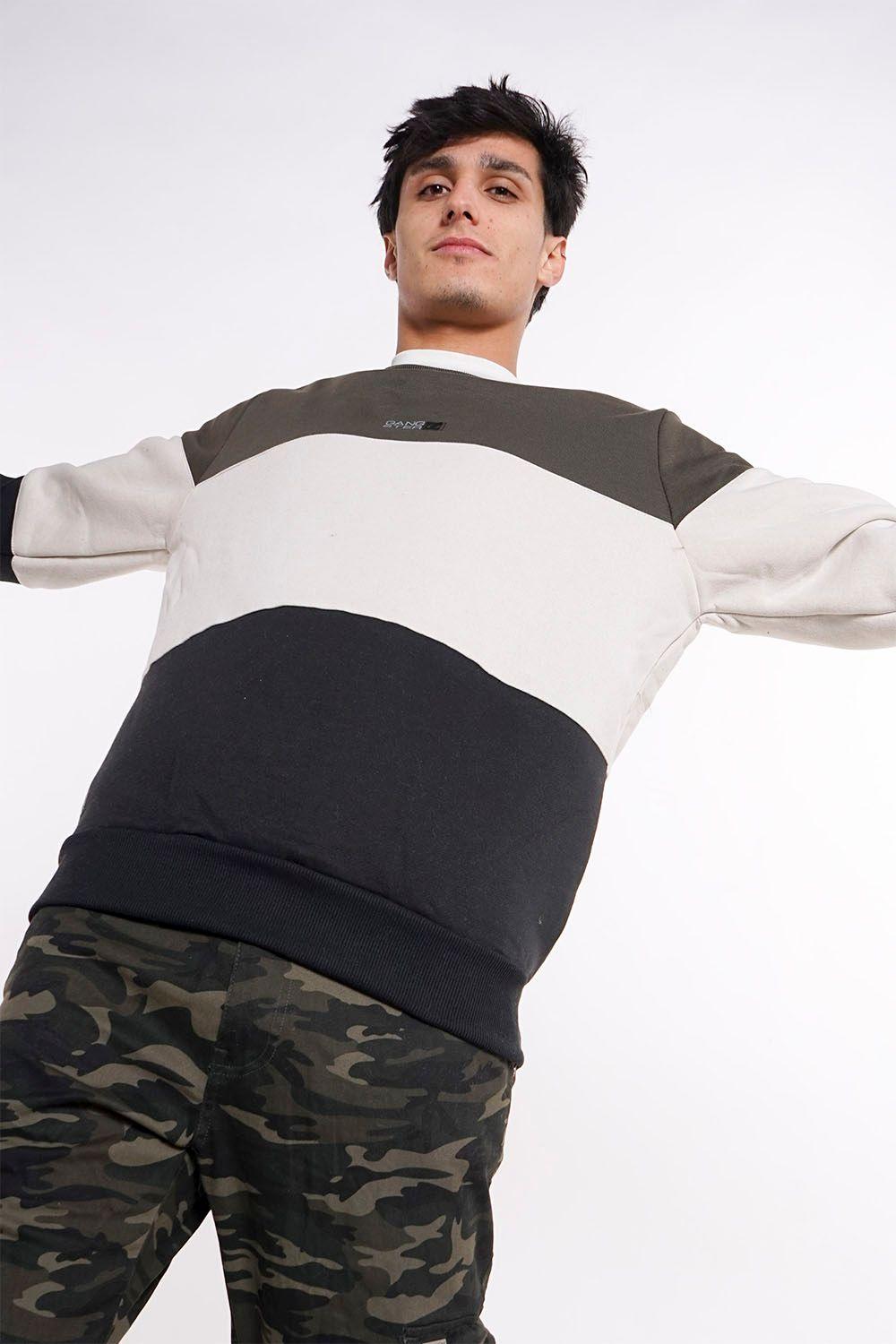 Polerón Crew Fleece Core Verde Gangster-3
