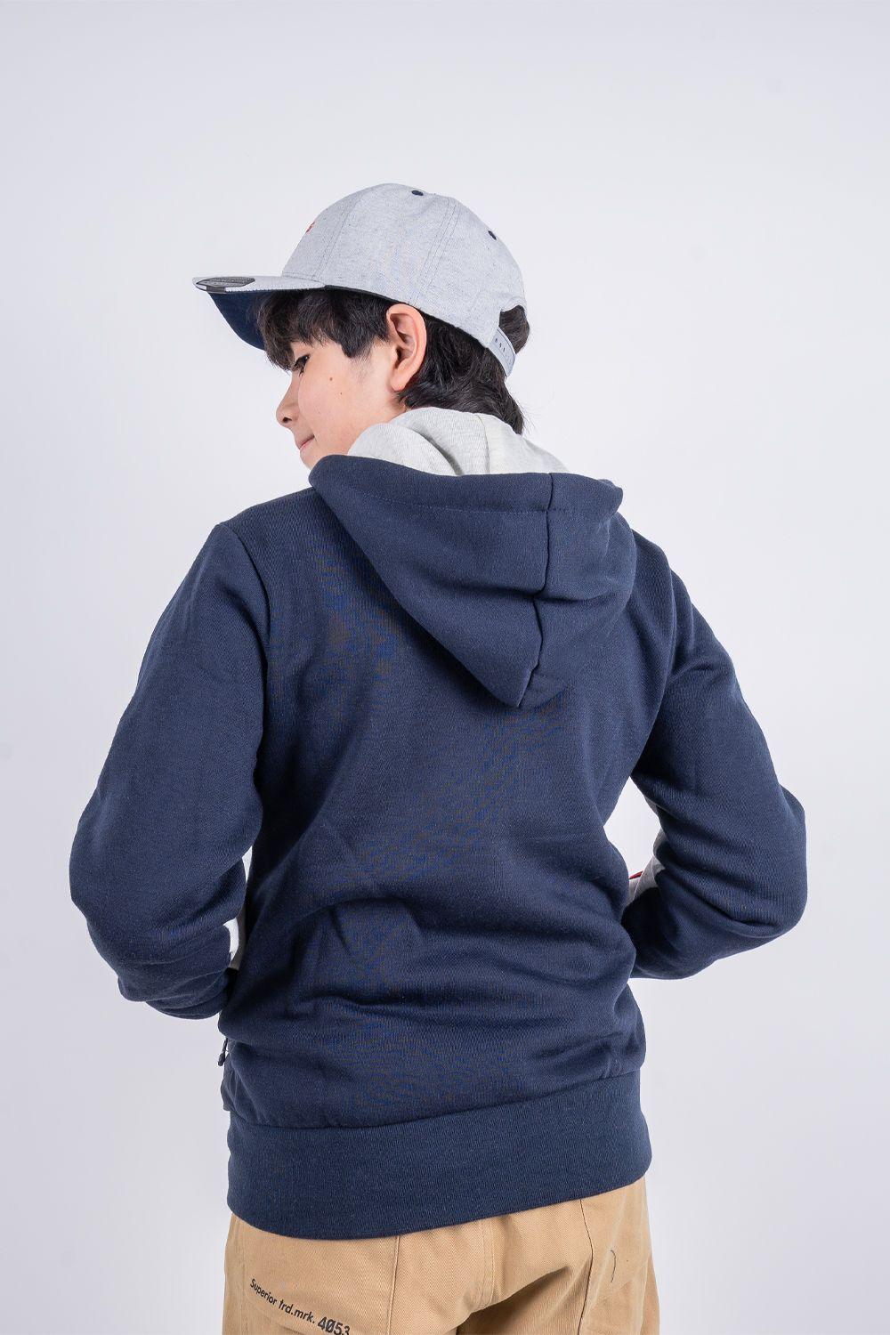 Teen Chaqueta Híbrida Emblem Azul Marino Gangster-1