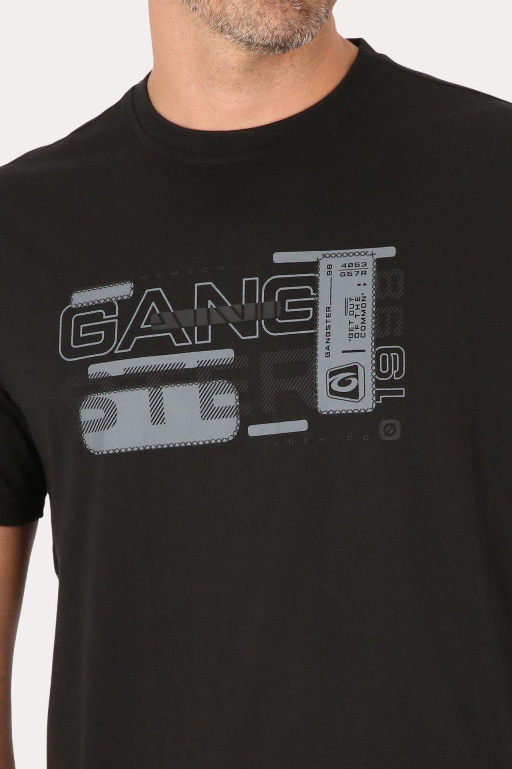 Plus Polera Mc Básica  Jacare Negro Gangster-2